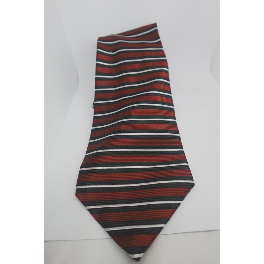 Vintage ROBERT‎ TALBOTT [JERRY RYAN] mens tie 100% Silk Made USA Red Hand Sewn